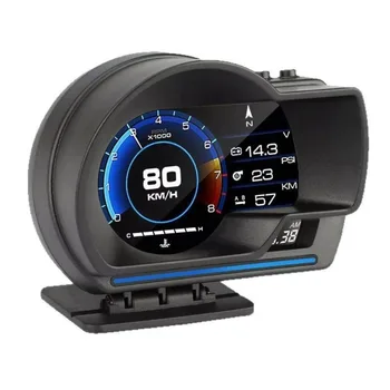Elettronica Auto A501 HUD Head Up Display OBD2 con Display LCD Intelligente da 4,5 Pollici, Tachimetro Digitale Multifunzione