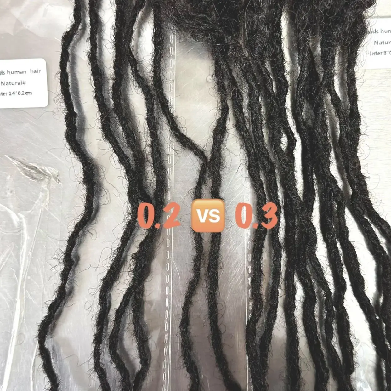 Customized 0.1-0.4cm Width Dreadlock ExtensionsWidth Handmade Interlock Human Hair Permanent Micro Locs for Women 6