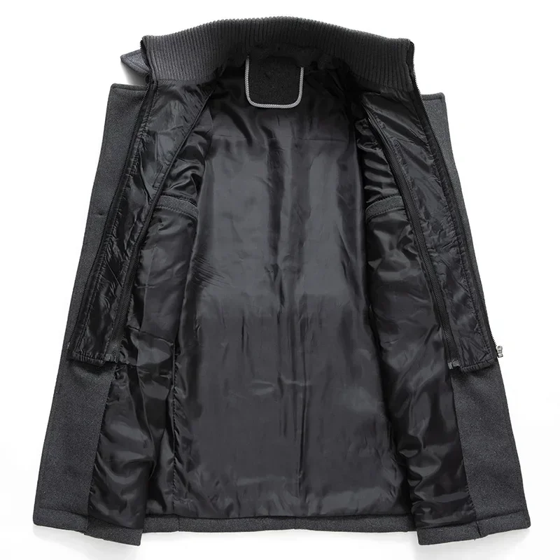 Men's Autumn&Winter Jackets Trench Coat Double Collar Windproof
