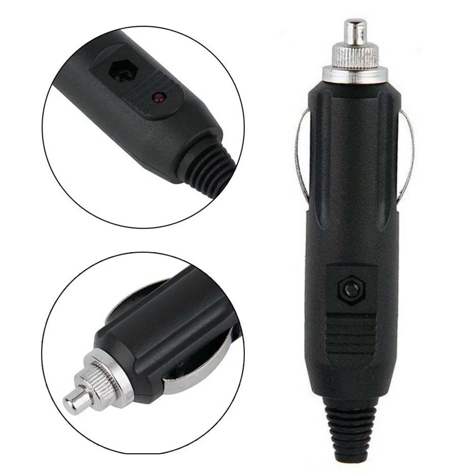 

High Quality 12V 24V Auto 20A Male Car Cigarette Lighter Plug Connector Adapter LED Socket X4S5