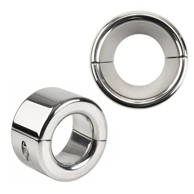 Stainless Steel Testicle Ball Stretcher Heavy Duty Weight Scrotum Cock Ring  Metal Locking Pendant Weight for CBT Male Sex Toy - AliExpress