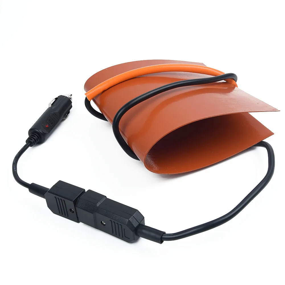 Flexible Silicone heating Pad Food Heater Hot Pizza 100W 65 degrees Delivery Bag Mat Orange Temperature Useful