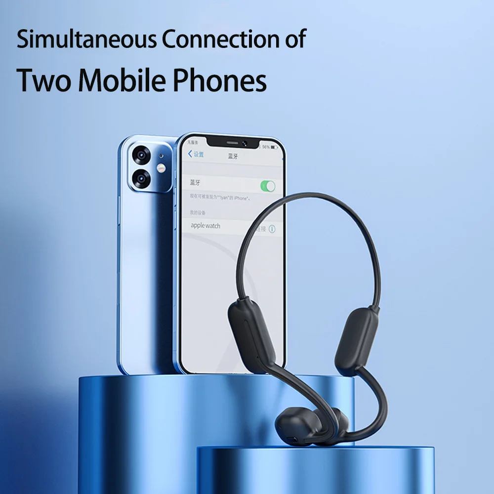 XIAOMI MIJIA Swimming Bone Conduction Earphones Bluetooth Wireless Hifi Headphone IPX8 Waterproof 32GB MP3 Player Mic Headset