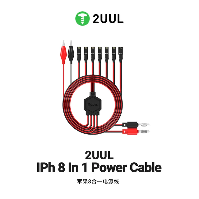كابل باور سبلاي 2UUL PW01 8-in-1 لتشغيل الآيفون من 8 إلى 16 Pro Max 6