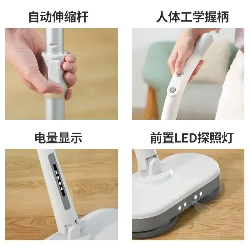 Hand Push Floor Sweeping and Mopping Integrated Machine Wireless Electric Household Upgraded Floor Sweeping Machine Mop Cleaning 4