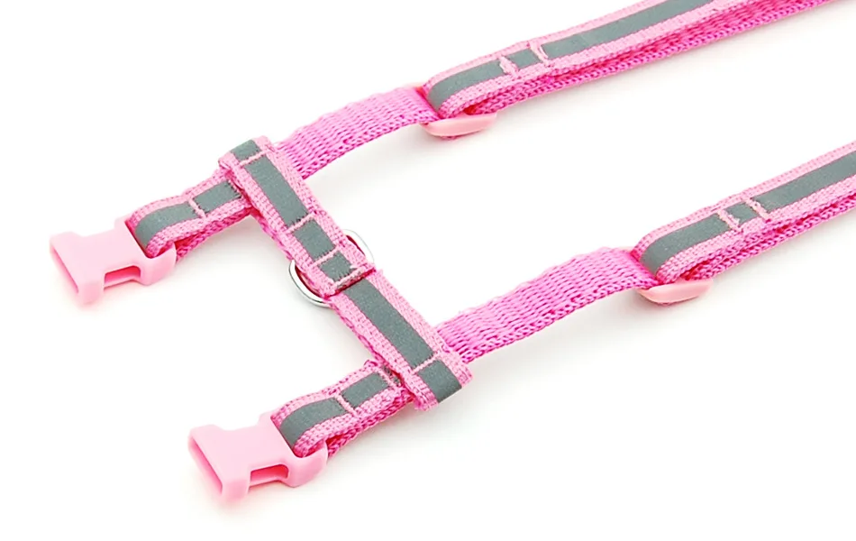 Personalized Reflective Nylon Cat Harness Leash Adjustable Puppy Kitten Collar Harness For Small Medium Pet Halter Dog Harness