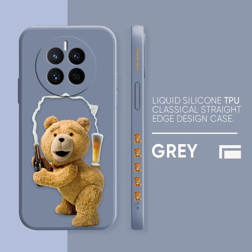 thumbnail image 1 of Phone Case For Huawei MATE 10 20 20X 30 40 50 P20 P30 P40 P50 10 PRO PLUS Case Cover Funda Cqoue Shell Capa Cute T-Teddy Bear, 1 of 5