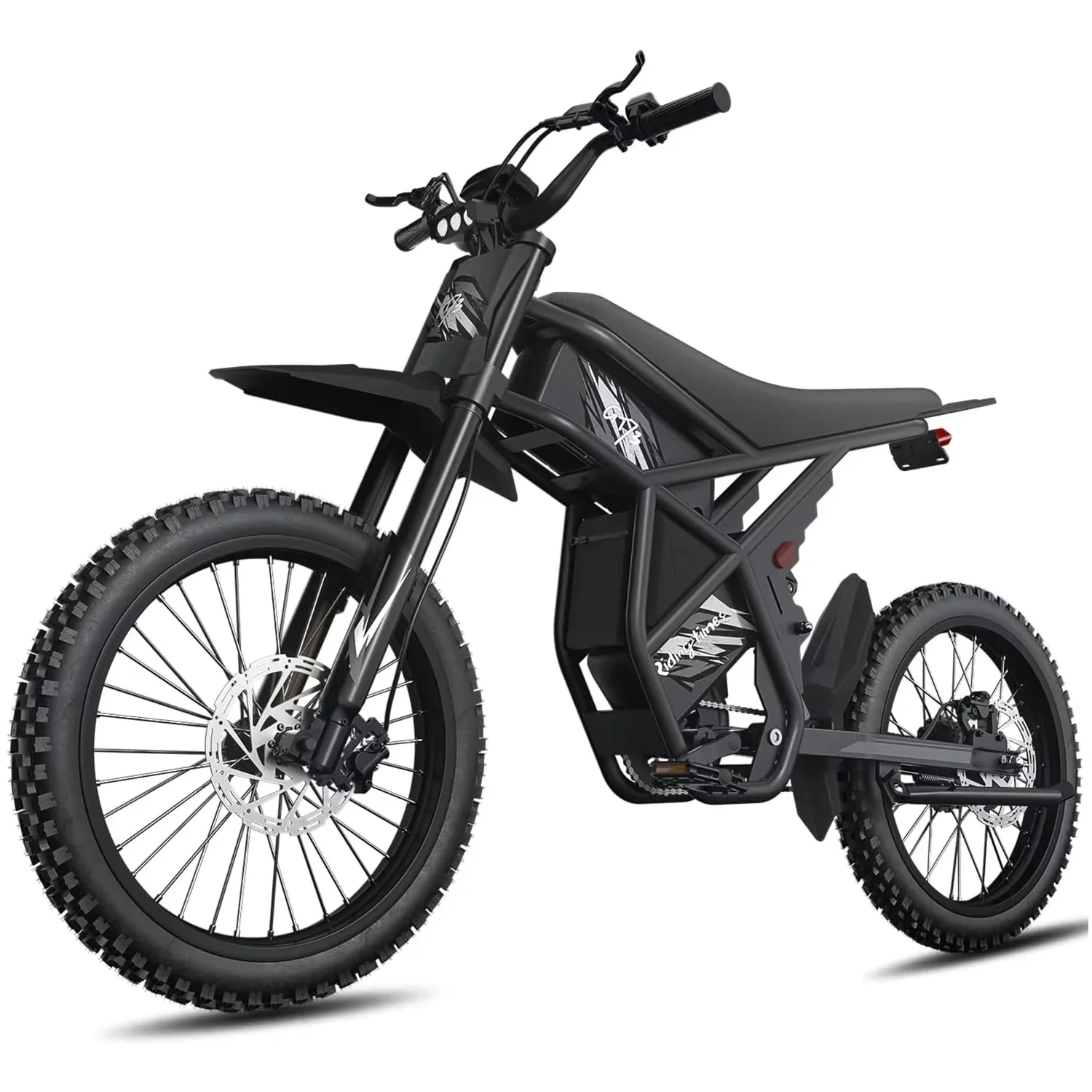 אופניים חשמליים חדשים לשנת 2025 GT73 2000W Dirtbike חשמלי 25 אינץ 'צמיגים 1747Wh סוללה כפולה EBike מקסימום 37 MPH מערכת בלמים הידראולית כפולה