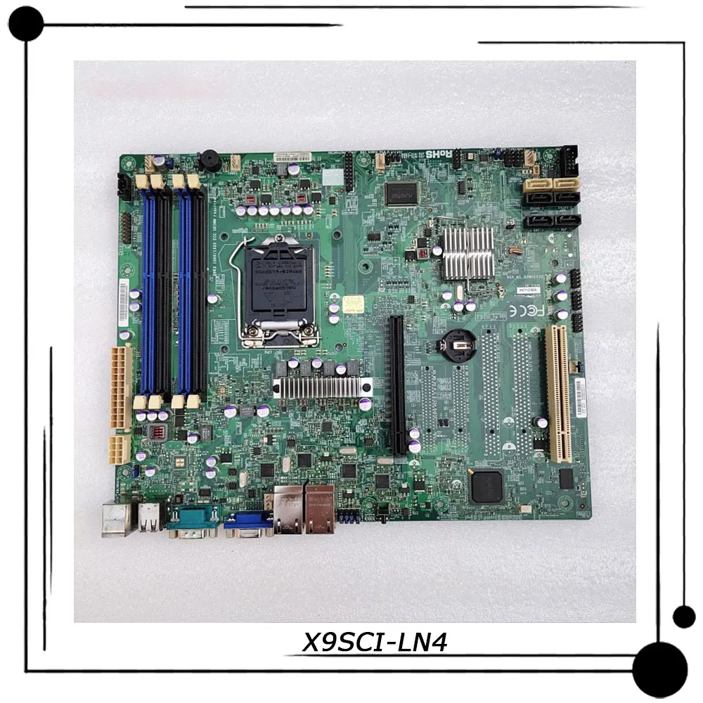 

X9SCI-LN4 For Supermicro Four Gigabit LAN Card Server ATX Motherboard 1155 Intel C204 Xeon E3-1200 v2 Series 2/3rd Gen Core i3