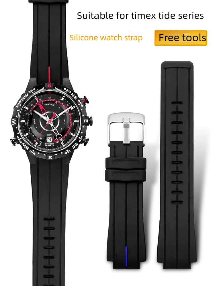 Premium Silicone Watch Strap for Timex Tidal Compass Series