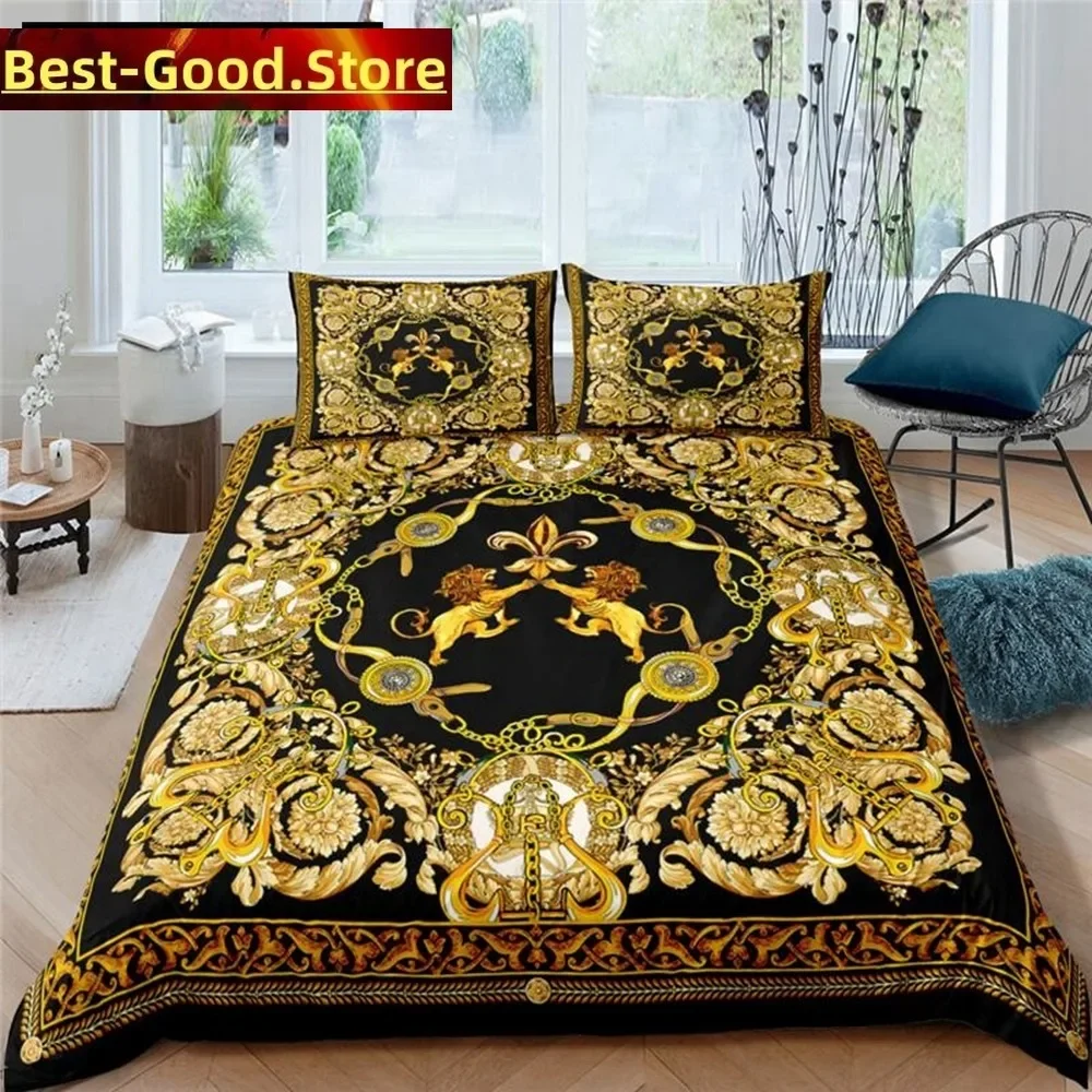 Ensembles de literie de luxe européens, imprimé numérique 3d, bohème, housse de couette de haute qualité, taille DEEUUS, couvre-lit