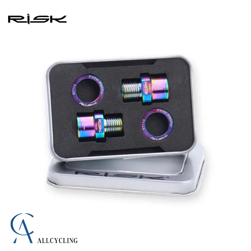 BicyclePedalAxleExtendersBoltsSpacersTitaniumTiAlloyBikePedal