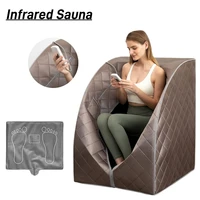 Portable Infrared Sauna for Home Personal Sauna for Relaxtion & Detox 1 Person Full Body Sauna with Heating Foot Pad and Chair 1