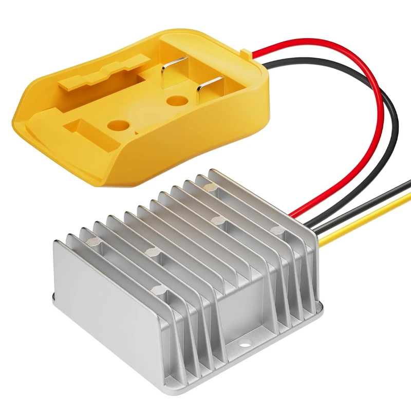 Понижающий преобразователь напряжения постоянного тока для аккумуляторной док-станции Dewalt 18 в, 20 в до 12 В, инвертор 180 Вт, DIY адаптер, понижающий регулятор