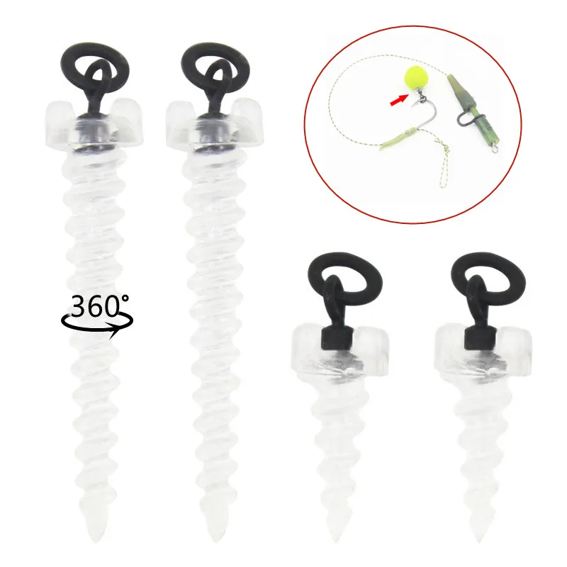 10pcs Carp Fishing 360 Bait Screws For Pop Up Hair Rigs Corn Tiger Nuts