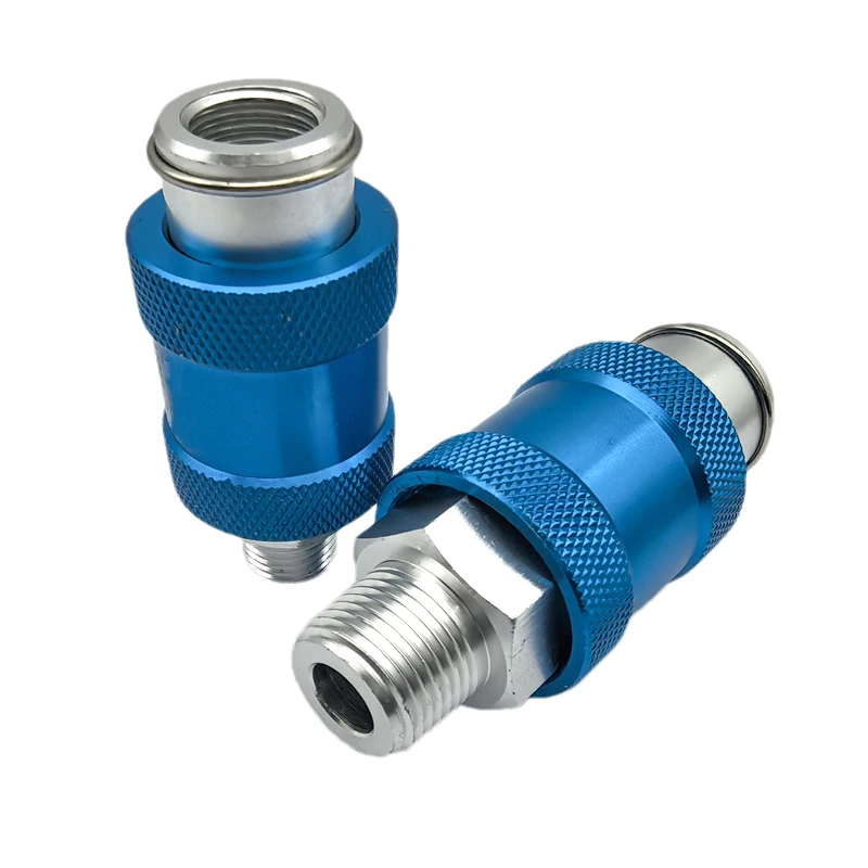 2PCS Aluminum Manual Slide Valve – G1/4 Thread, Pneumatic Flow Control - View #3