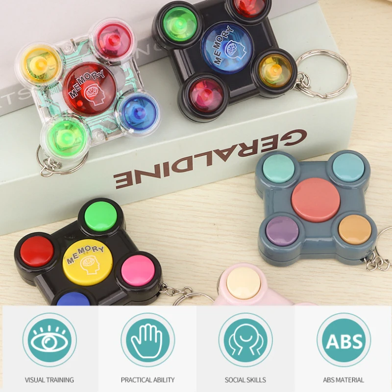 Keychain Children Compact Handheld Toy Best-selling Mini Keychain Console Nostalgic Cartoon Mini Pocket-sized High Demand Puzzle
