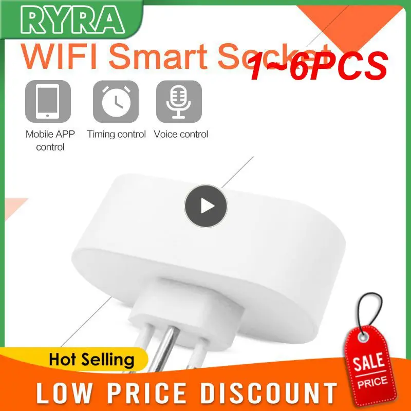 

Смарт-розетка CoRui Alexa Голосовая с поддержкой Wi-Fi, 1-6 шт.