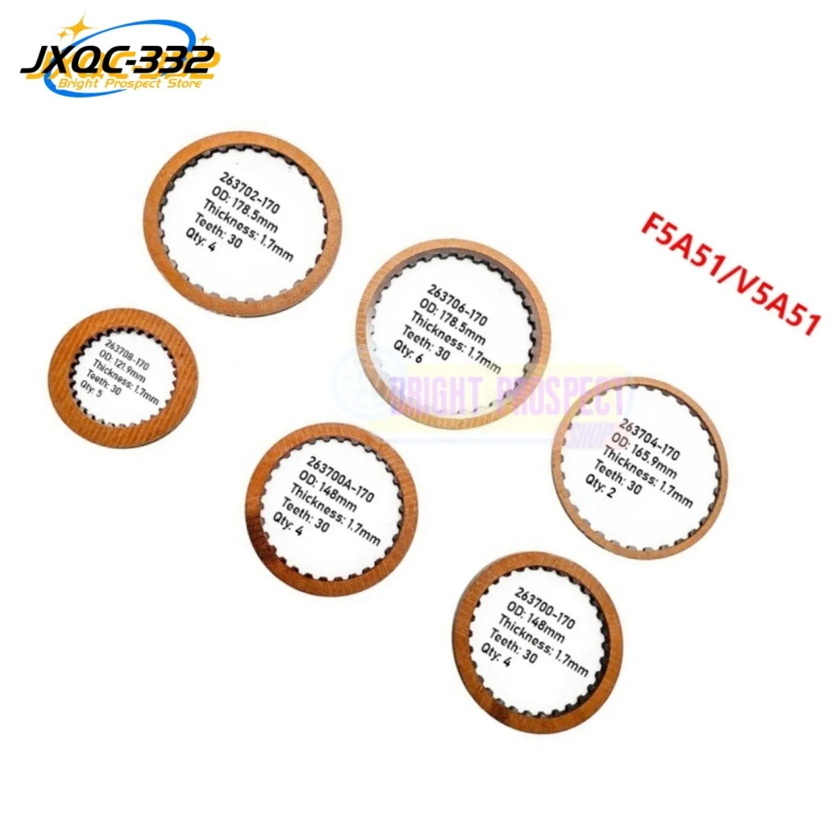 

For Hyundai B124880B Car Parts Auto Accessories F5A51 V5A51 Automatic Transmission Gearbox Friction Plates Clutch Disc Kit