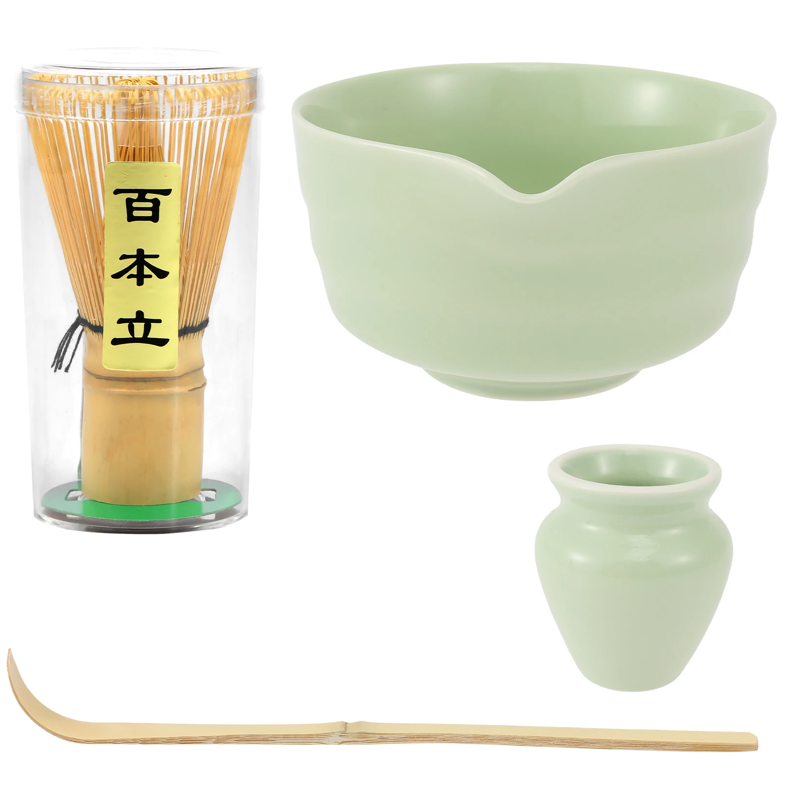Set Matcha Giapponese Da 4 Pezzi – Ciotola In Ceramica 500 Ml Screziata, Frusta E Paletta In Bambù, Supporto, Per Preparare Usucha E Koicha - 3