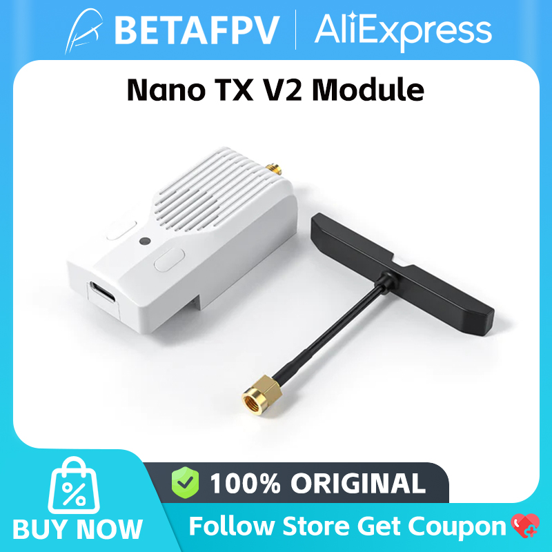  BETAFPV Nano TX V2 Module ELRS 2.4GHz/915MHz/868MHz for FPV T-LED Antenna Racing Drone Quadcopter 