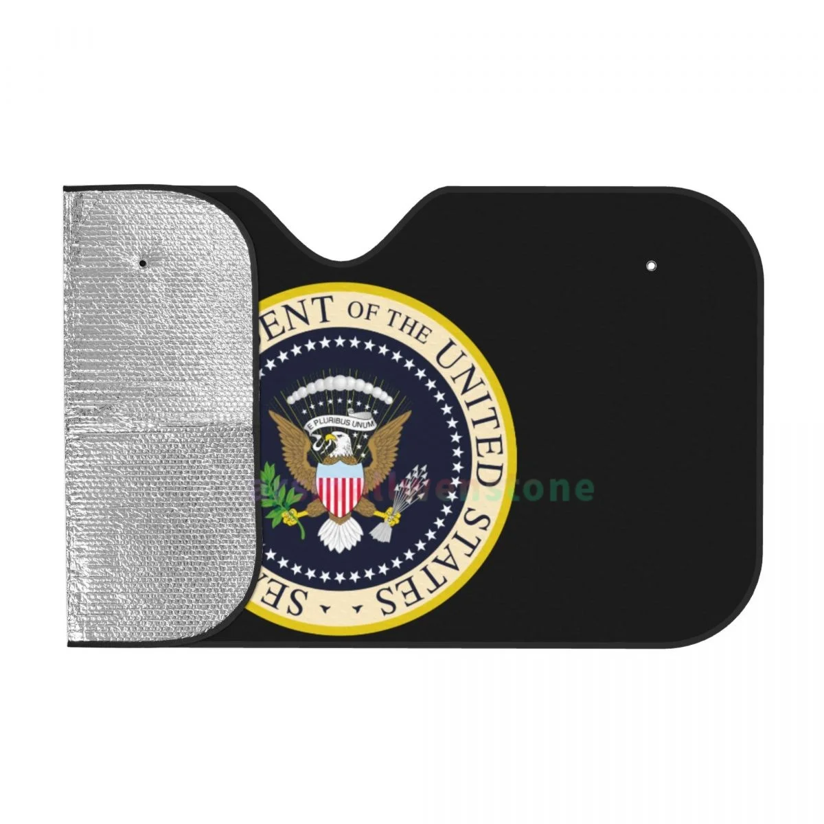 Seal Of The President Of The United States Car Reflective Sun Blocker Fits Small Sedans, Mini SUVs Standard Sunshade Car