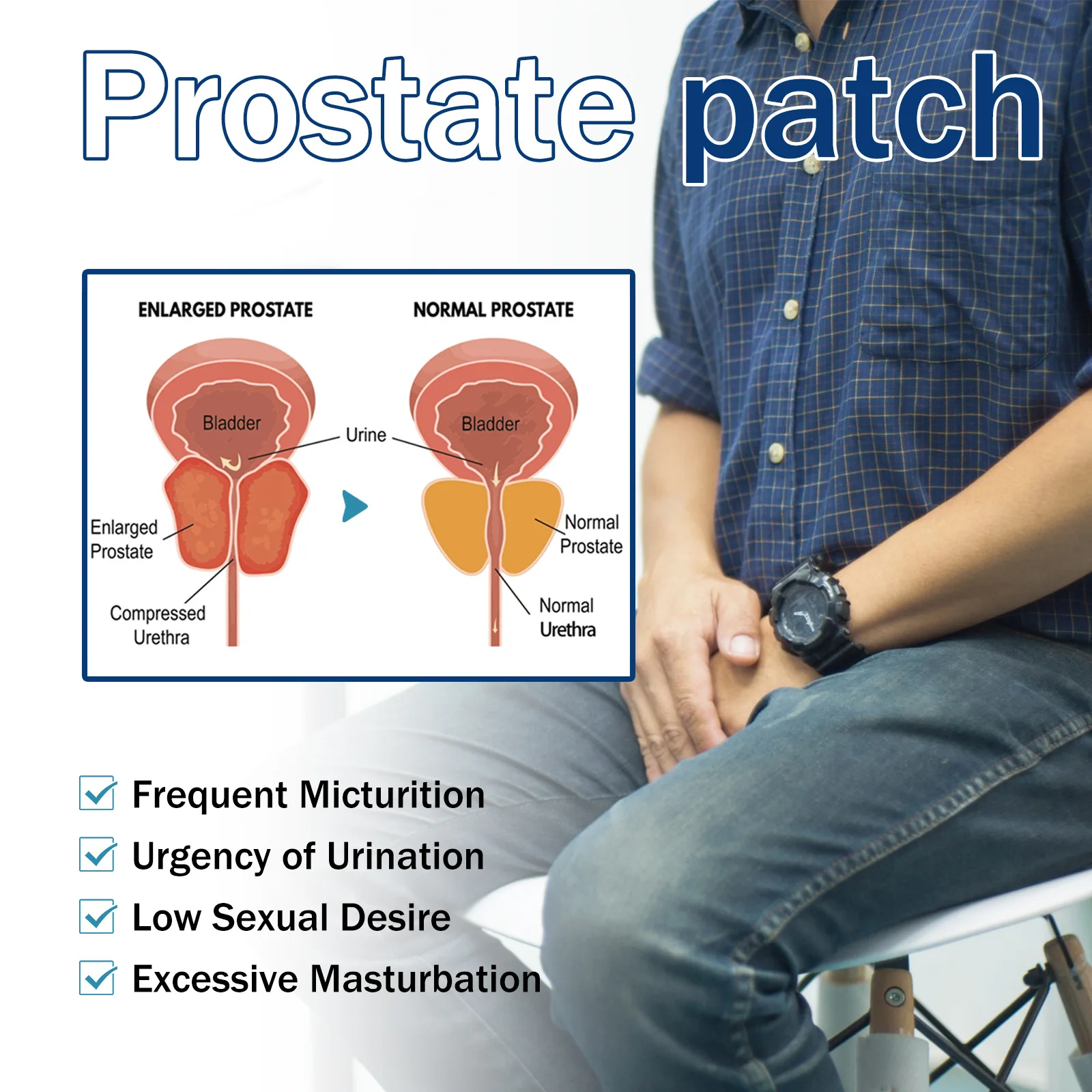 South Moon Prostate belly button paste, male body care to ease prostate discomfort health care point paste