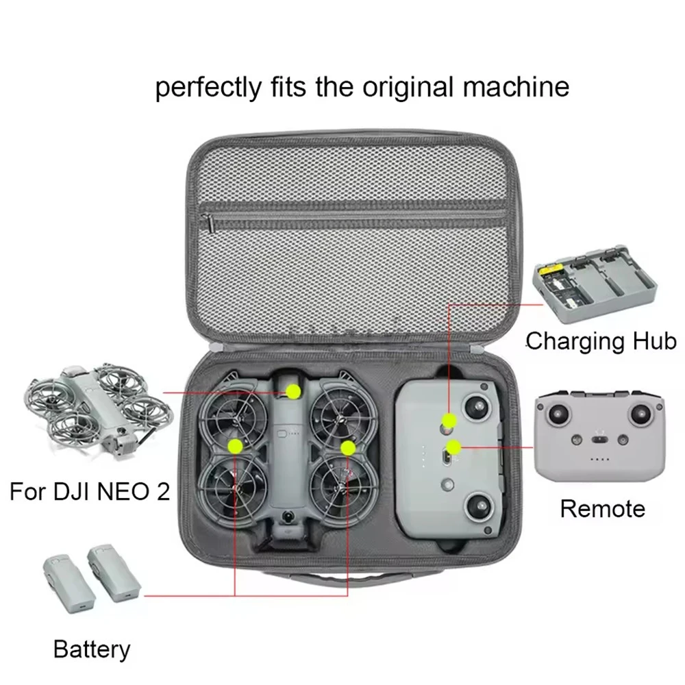 DJI Neo 2 미니 휴대용 핸드백 야외 여행용 케이스 DJI RC N3 컨트롤러 케이스 드론 액세서리 보관 가방