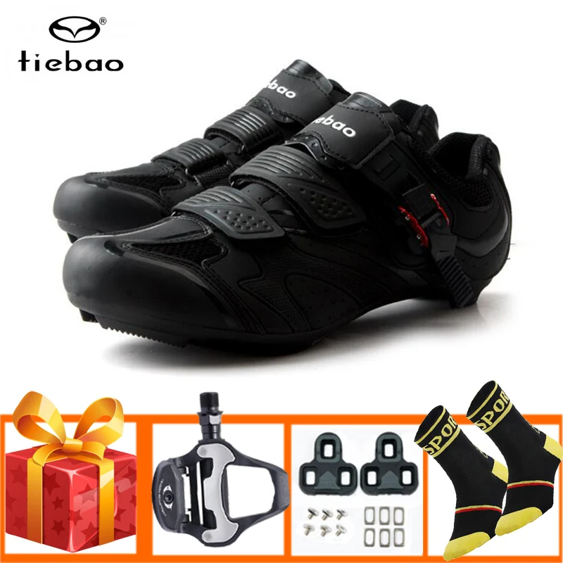 

Tiebao Sapatilha Ciclismo Pro Cycling Shoes Self-Locking Breathable Riding Bicycle Shoes Superstar Outdoor Racing Bike Sneakers