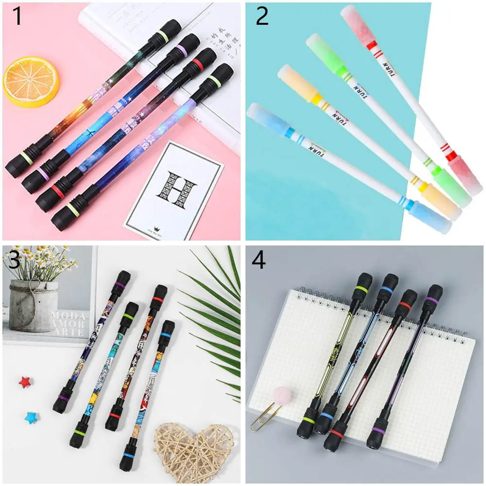 Novelty New Aggravated Pressure Relief Intelligence Toy Anti-Skid Rolling Rotating Gaming Pen Non Slip Spinning Pen