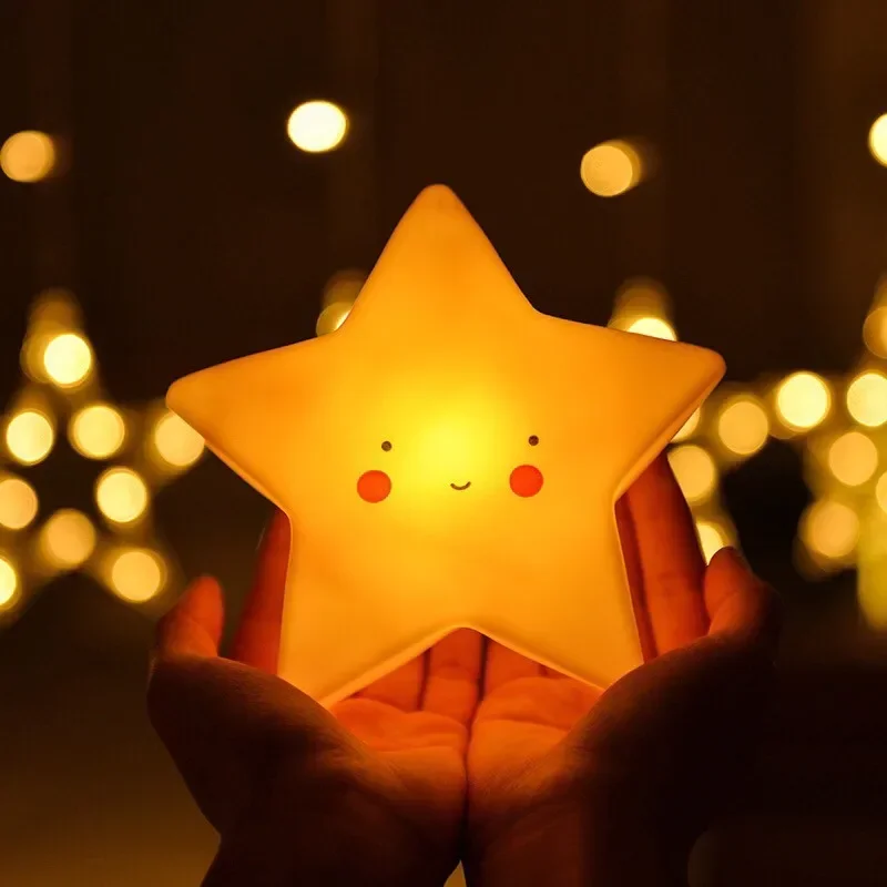 Cartoon Fantasy Star Moon Interior Lighting Mini LED Night Light Bedside Light Baby Room Decoration Children Gift Toy Night Lamp