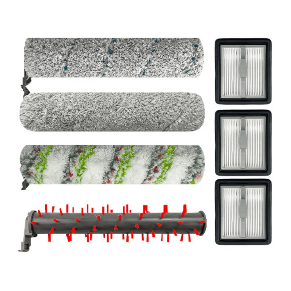 

7Pcs Replacement Spare for X7 3350F 2832Z 2955Z Cordless Hepa Vacuum Cleaner Filter Roller Main Brush