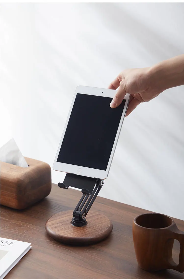 Black Walnut Phone/tablet Swivel Holder