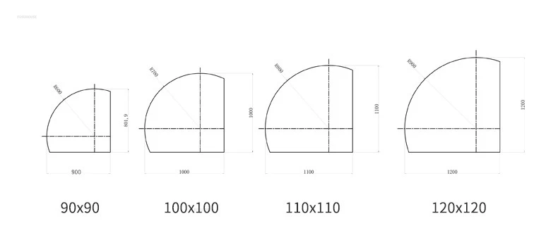 Description Picture 2 of itemModern Semicircular Mirror for Bathroom Large Size Touch Screen LED Light Bath Mirrors Simple Creative Glass Mirrors for Hotel