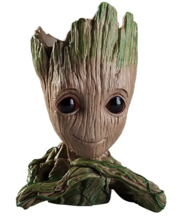 thumbnail image 1 of Figuras de acción de Marvel Guardianes de la Galaxia Anime Groot Tree Monster, macetas hechas a mano, juguetes modelo, macetas, regalos de decoración, 1 of 5