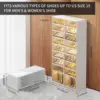 9-Tier  Shoe Rack Organizer for Closet  Plastic Shoe Shelf Collapsible Shoes Storage Box Clear Shoe Boxes Stackab 3