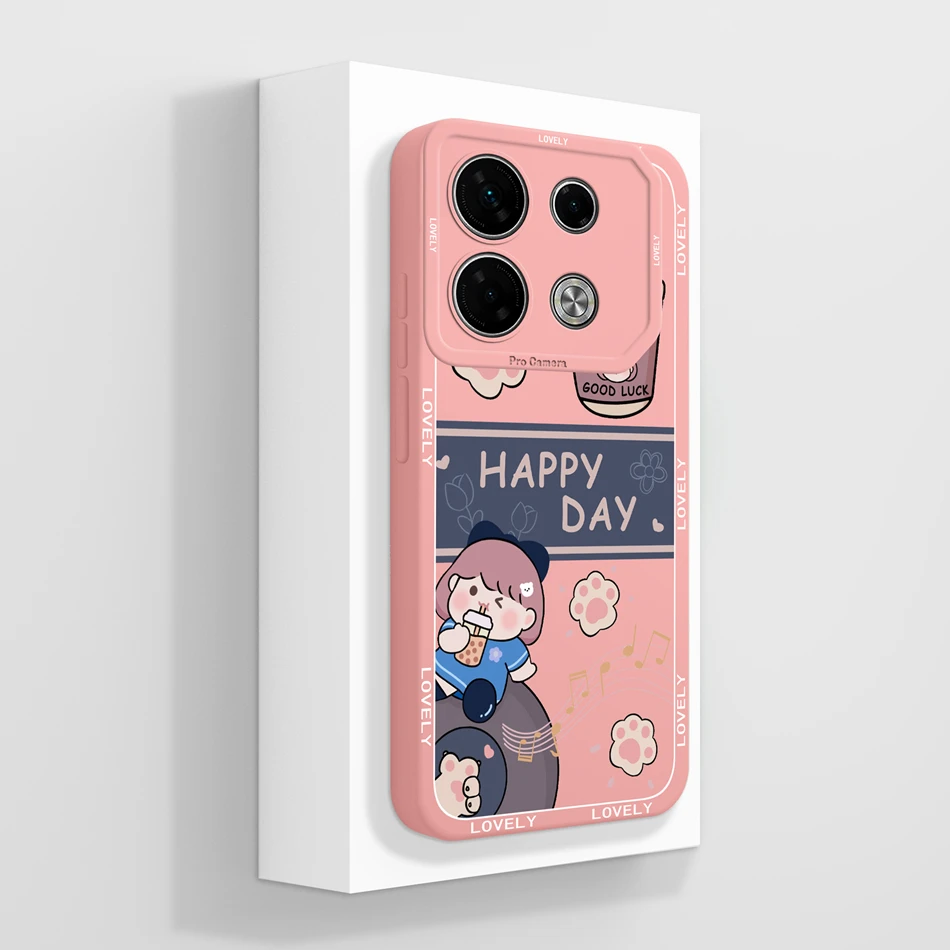 Cute Panda Soft Liquid Silicone Phone Case - Enhanced Protection and Style
