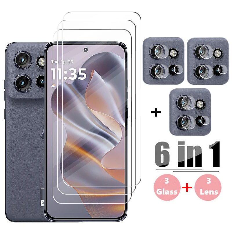 Volles Gule-Glas für Motorola Edge 50 Neo, gehärtetes Glas, Moto Edge 50 Neo, Displayschutzfolie, Telefonobjektivfolie, Motorola Edge 50 Neo – Detail 1