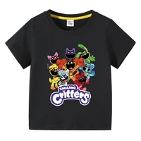 Bichiers souriants vêtements pour enfants Kawaii dessin animé drôle t-shirt garçons à manches courtes hauts à la mode 3-10 ans enfants vêtements d'été 1