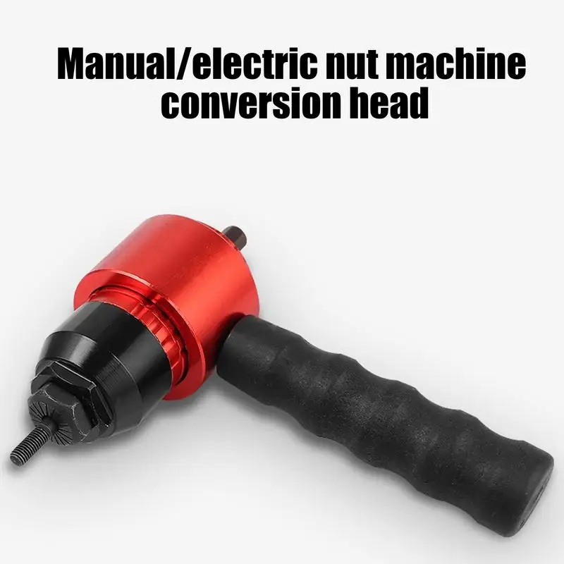 Electric Rivet Nut Applicator Drill Adapter Easy Processing Rivet Attachment Installation Tool Efficient Riveting Hand Tool