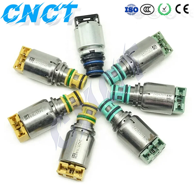 7PCS NEW 6T40E 6T40 6T45 6T50 6T30 6T31 6T41 2ND GEN Auto Transmission Solenoids Kit For Chevrolet Malibu Cruze Equinox Buick original new 6t40 6t30 6t45 automatic transmission control module tcm 24256523 6t40 tcu for gm