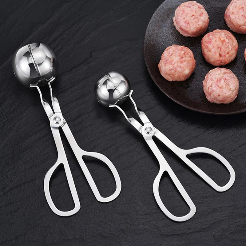 Meatball Maker Meat Ball Maker Tool Stainless Steel Clip Round Rice Ball Shaper Spoon Non Stick Meat Dumplings Making Mold Kitchen Tools