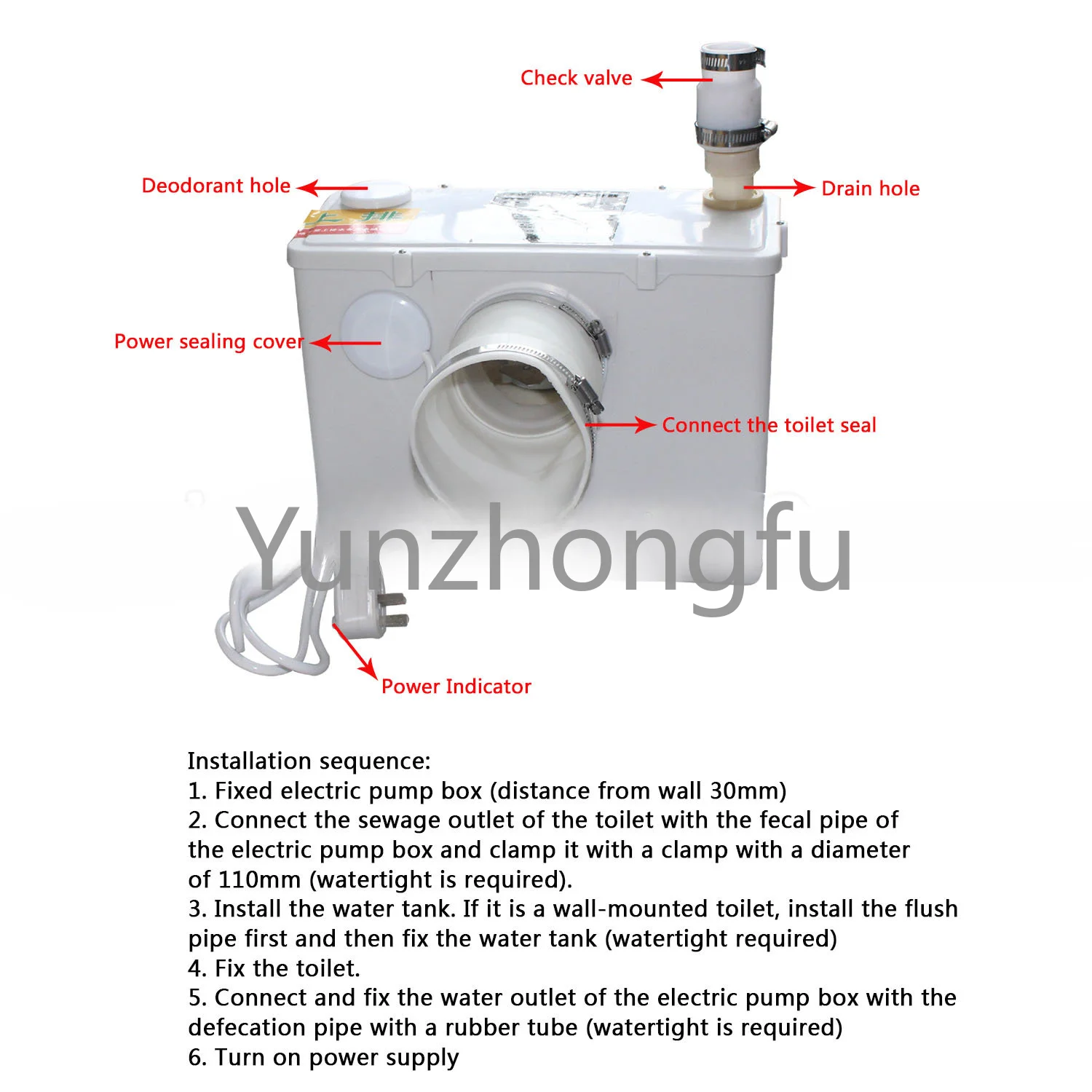 

Toilet System High Power Sewage Treatment Machine Crusher Sewage SewageFor Treatment Machine Water Outlet