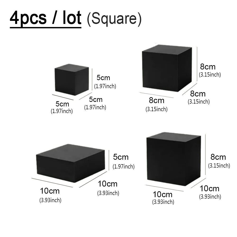 4 pcs Black set S