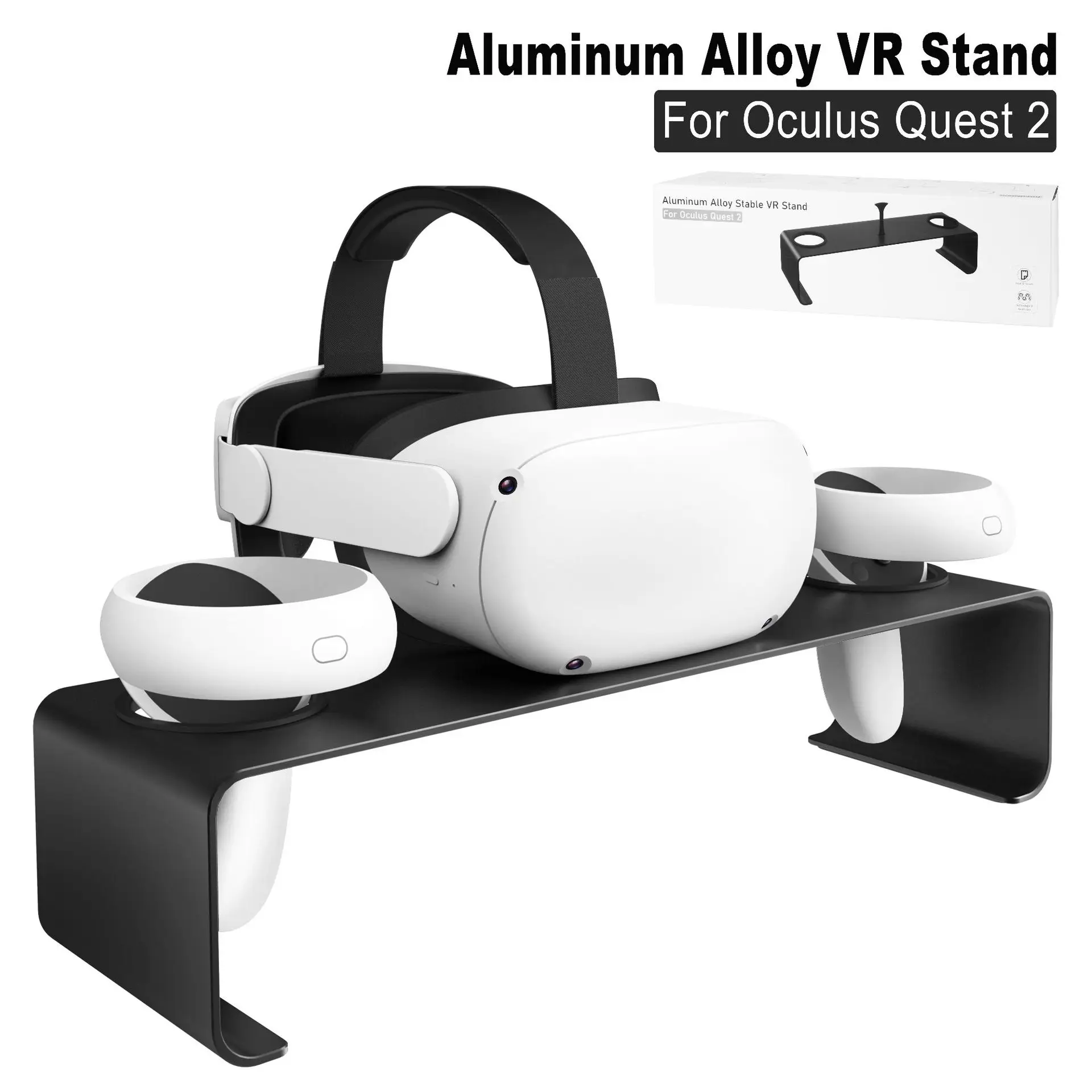 Metal VR Stand For Oculus Quest 2 VR Glasses Display Holder Controller Desktop Base Storage Mount For Oculus Quest 2 Accessories