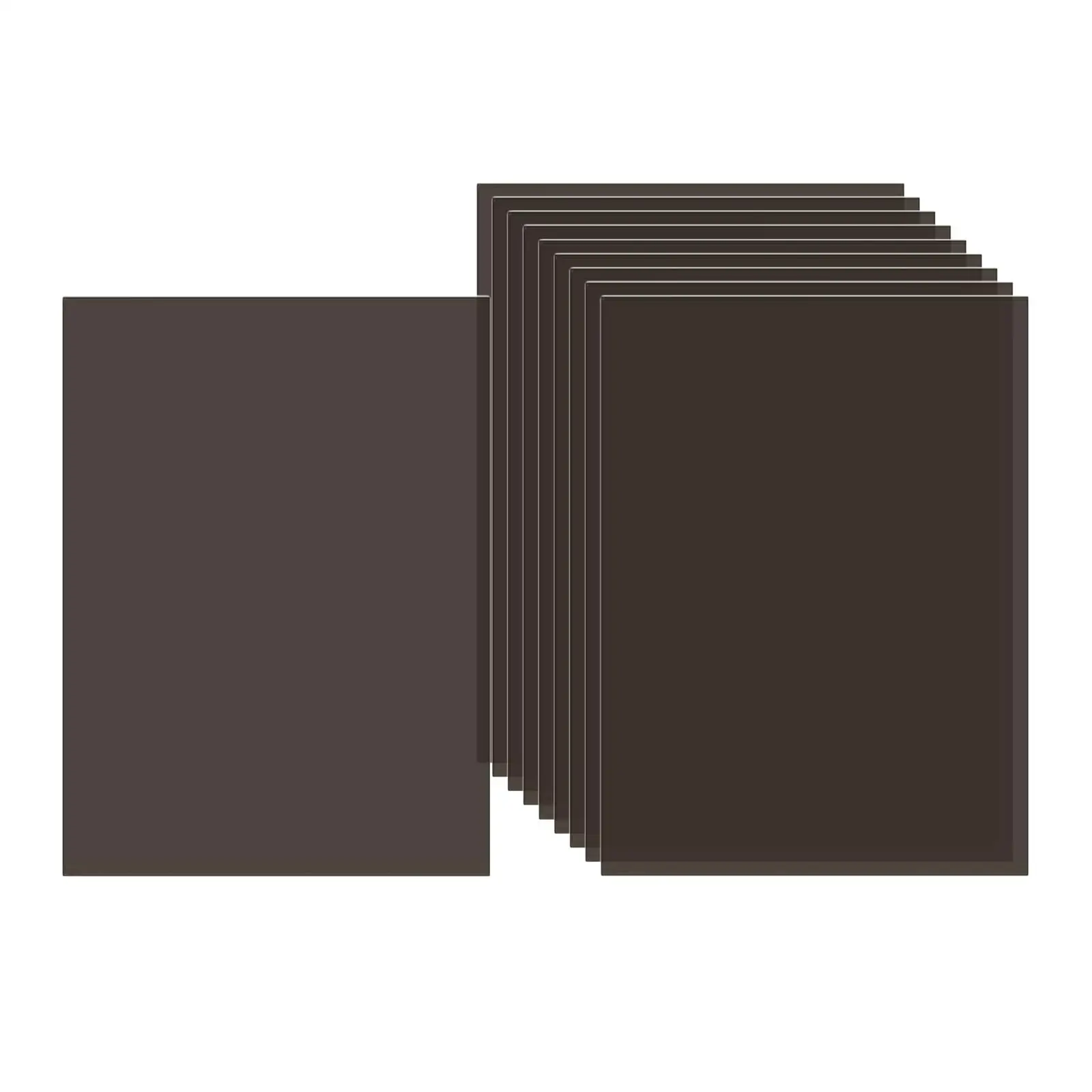 Clear PVC Sheets 10Pcs Clear Sheets for DIY Stencil Cutting Crafts
