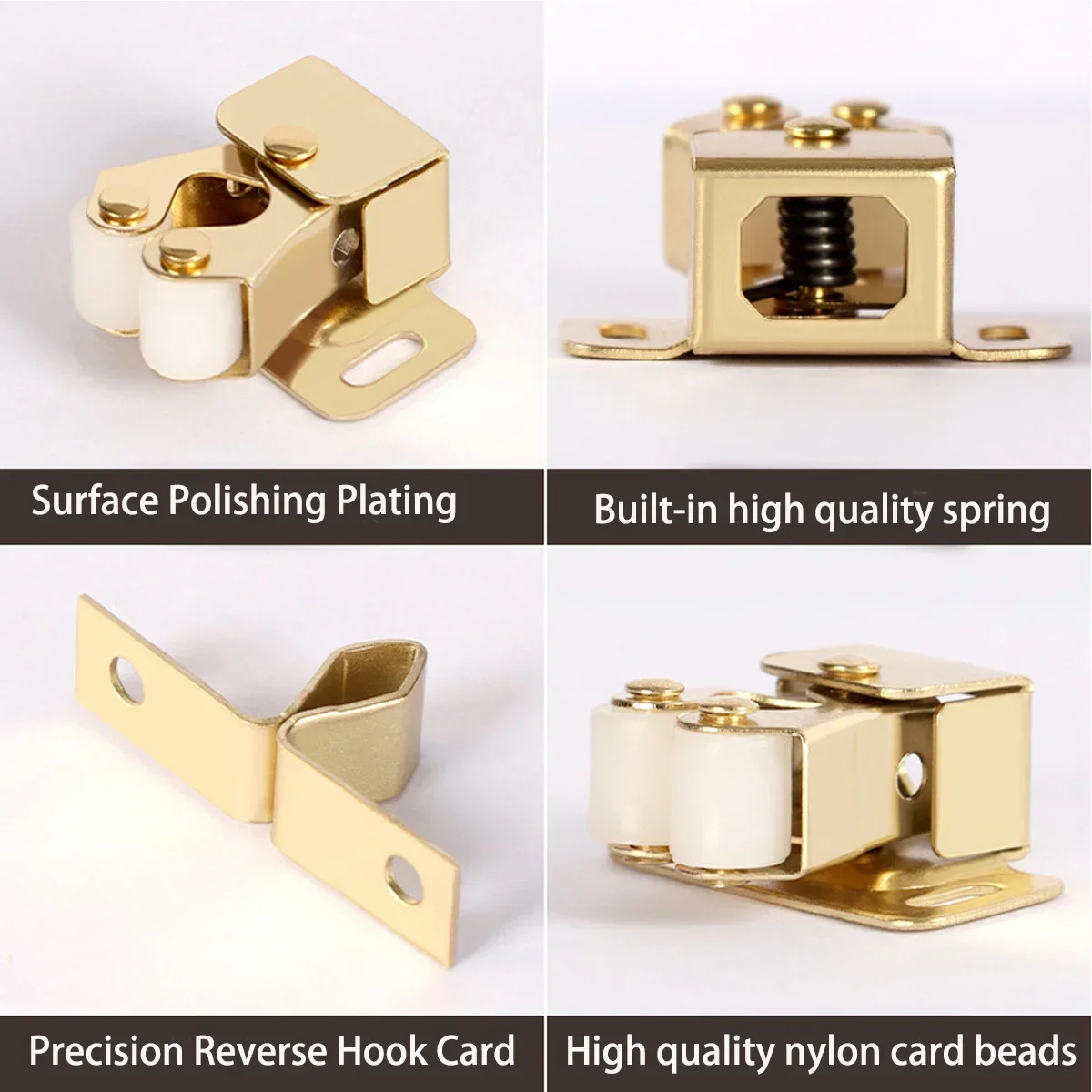 10/20PCS Door Stop Closer Stoppers Damper er Magnet Cabinet Catches With Screws For Wardrobe Hardware Furniture Fittings