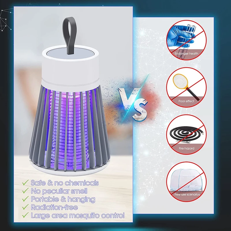 1PC mosquito killer lamp Waterproof Two-in-One Bug Zapper Bedroom Outdoor