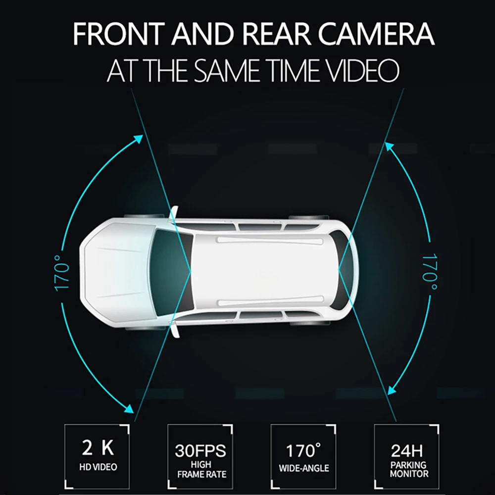 SAMEUO U700 뽬 ķ 3K 1944P ڵ Dvr ڴ Ʈ  DVR 24H   G-    ɼ GPS