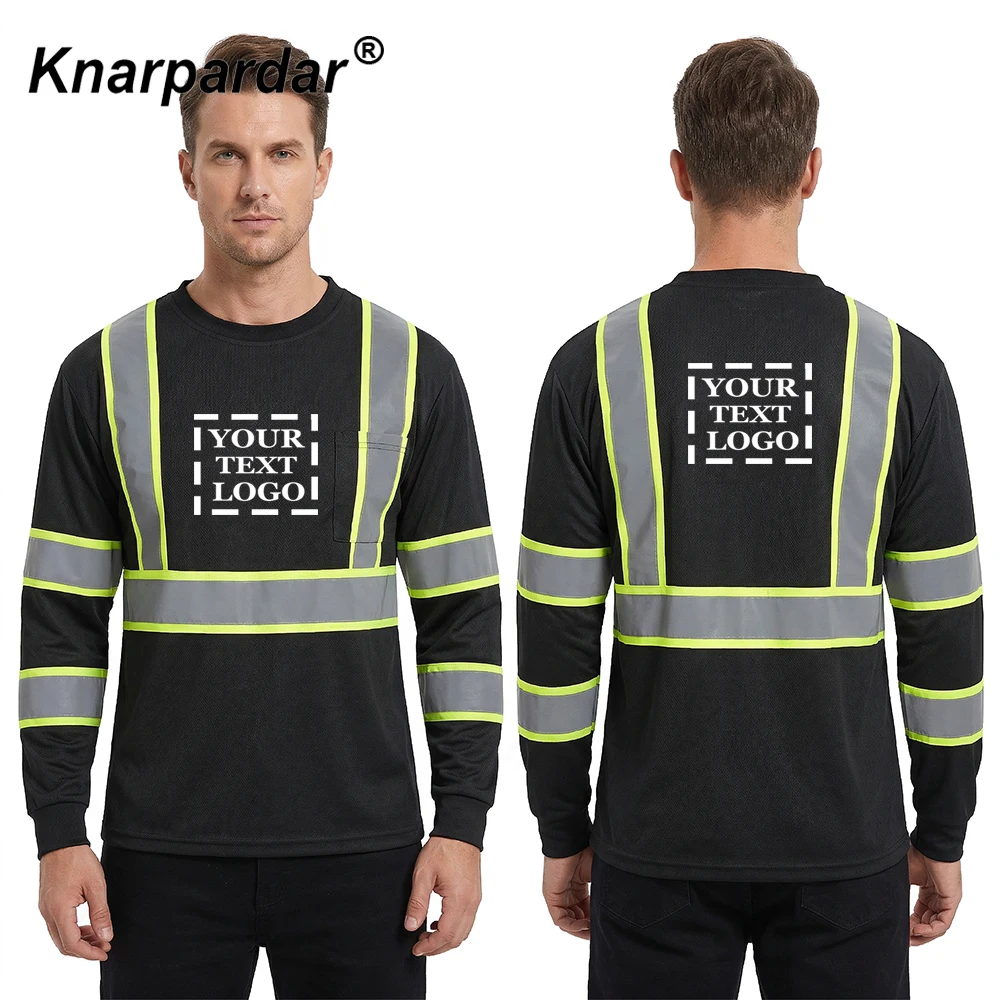 S-3XL 블랙 작업복 안전셔츠 (남성용, 로고 인쇄 가능) 엔지니어링 작업복, 운송 작업복
